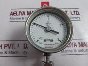 Centrotherm 316L Pressure Gauge -1 To 3 Bar Used