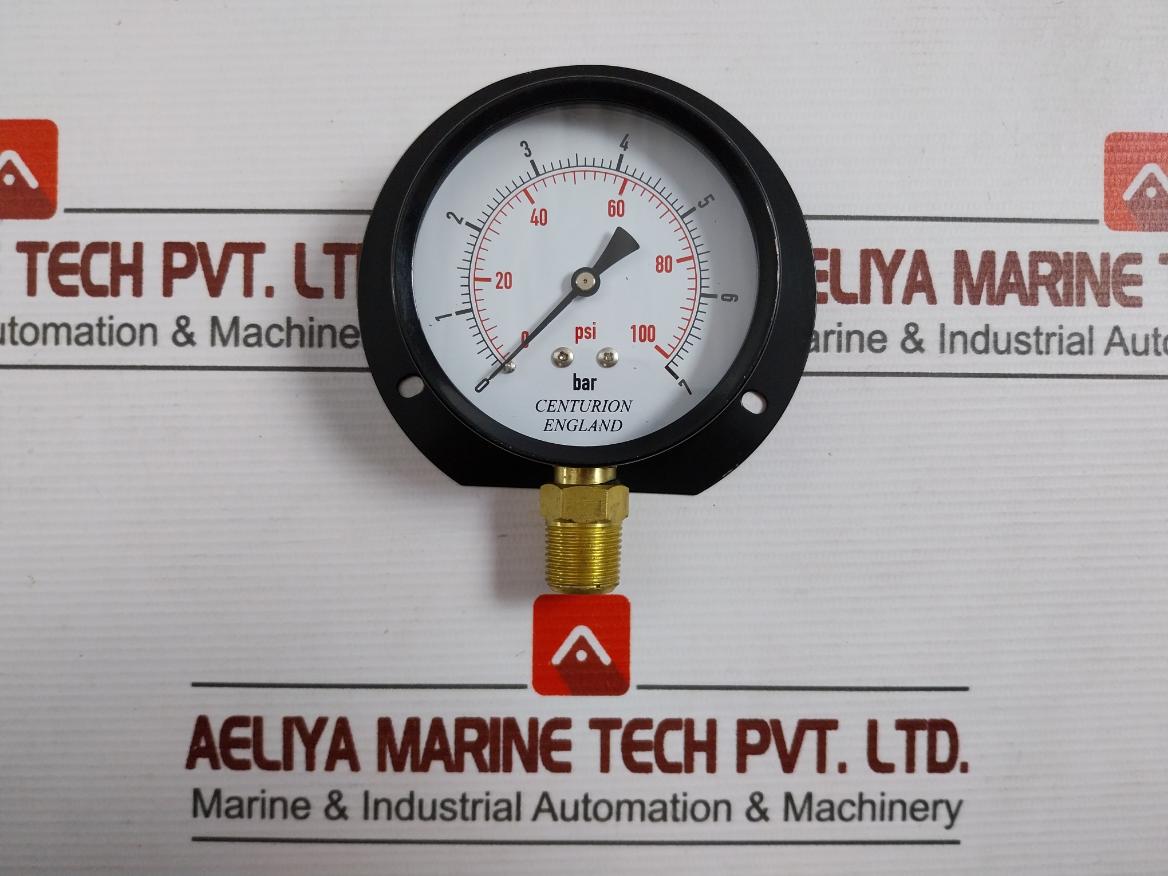 Centurion Pressure Gauge 0-100Psi 0-7Bar