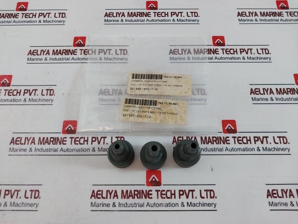 Chemical Injector Fitting Pvc 1/2” Ext Bsp X M20-1.75 Int Thread