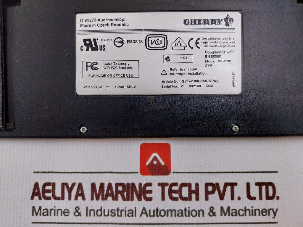 Ml4100 Cherry Ml4100 Keyboard 3.3V-5V Dc 10Ma – Aeliya Marine