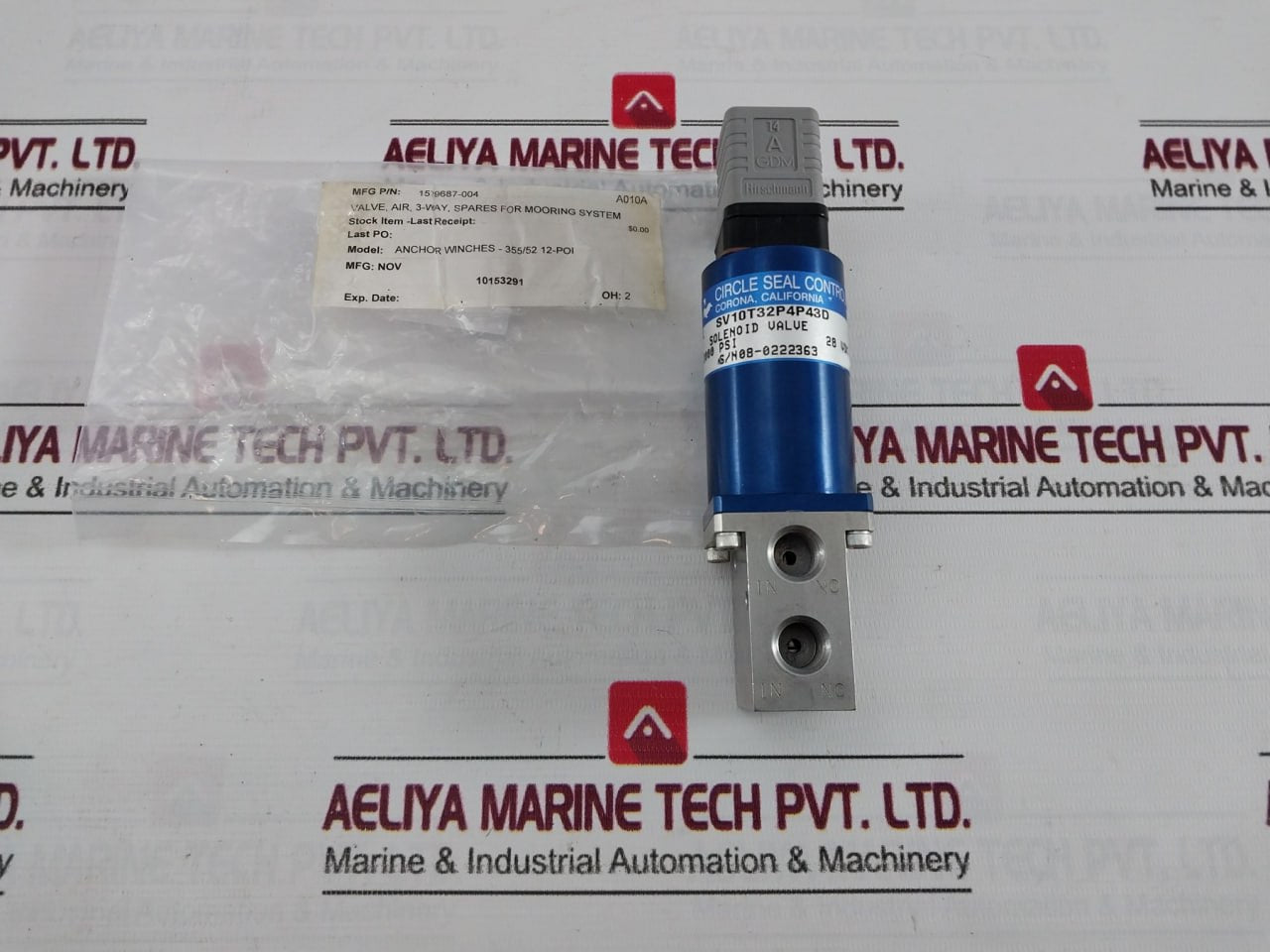 Circle Seal Sv10T32P4P43D Solenoid Valve 1579687-004 3000 Psi