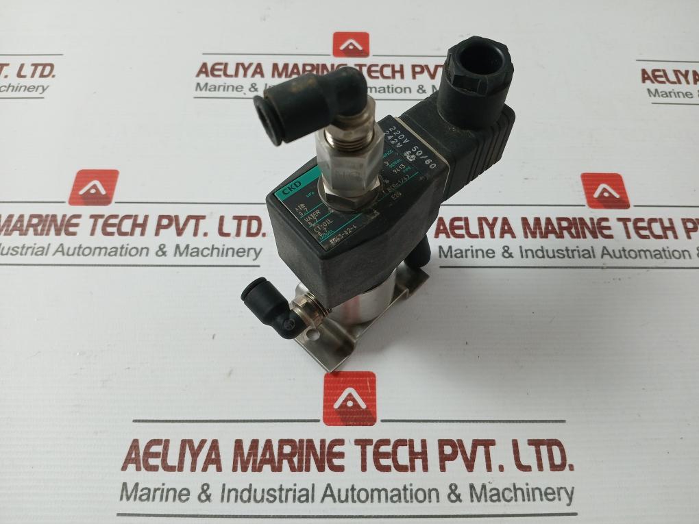 Ckd Ag43-02-4 Solenoid Valve 220V 50/60 Used