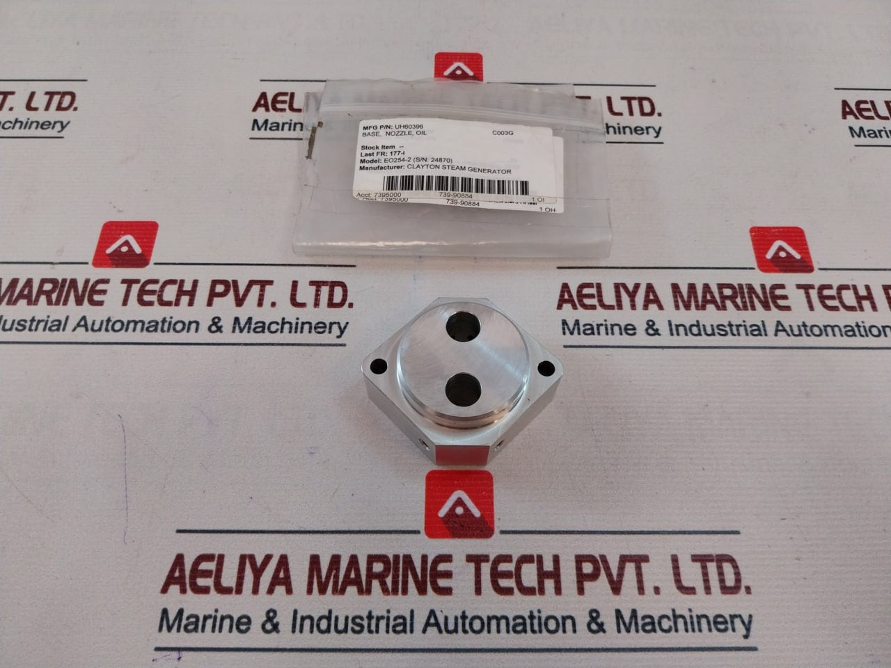 Clayton Uh60396 Oil Nozzle Base Eo254-2