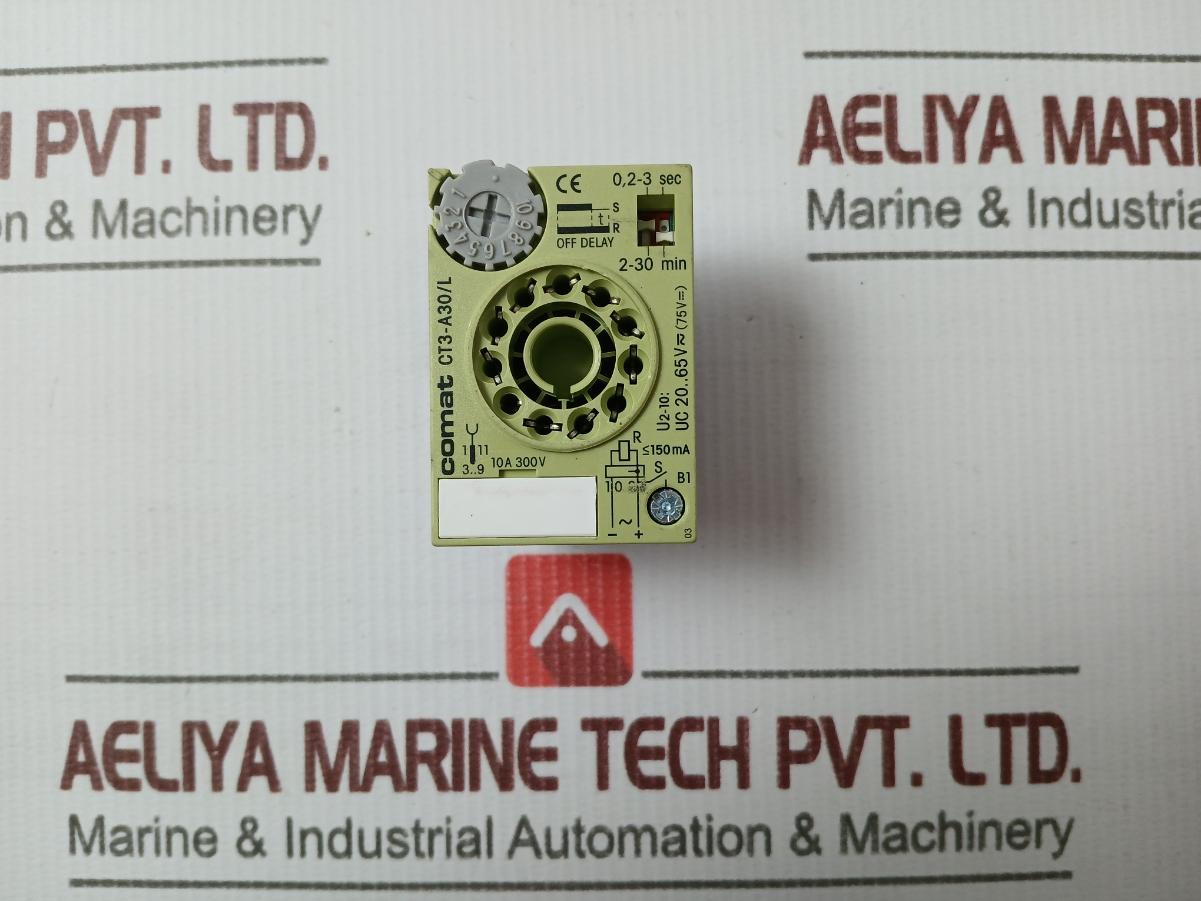 Comat Ct3-a30/L Time Relay 20–65Vac 0.2–3S 2–30Min