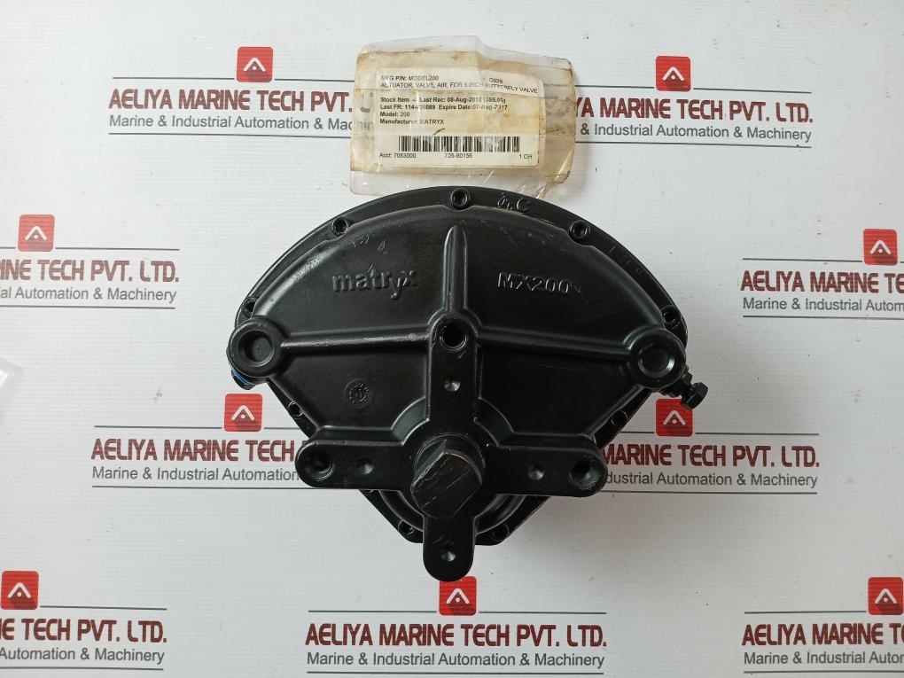 Condition IN NEW Air Actuator For Butterfly Valve 5 Inch Mx200 Matryx