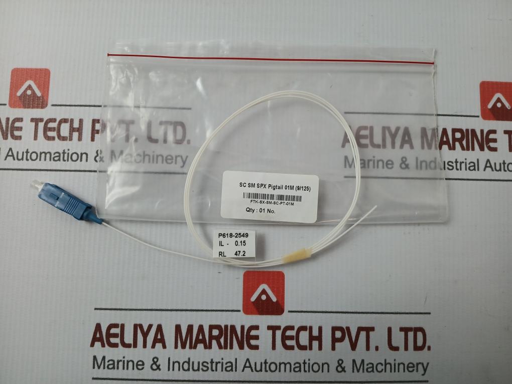Condition In New Ftk-Sx-Sm-Sc-Pt-01m Fiber Optic Pigtail Spx - 50 Gm