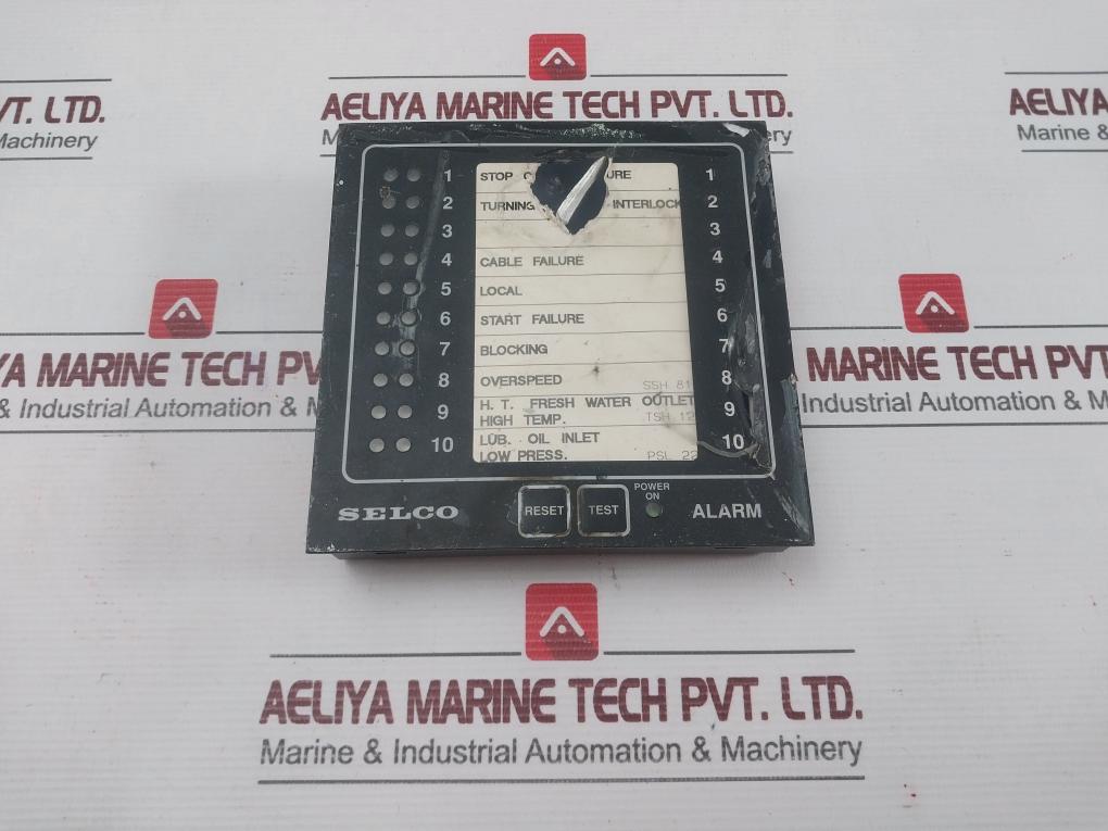 Condition In Used Selco Alarm Monitor M1000-29-10, 24v