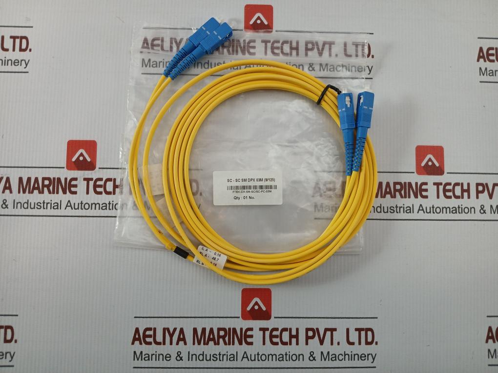 Condition New Ftek-Dx-Sm-Sc/Sc-Pc-03m Fiber Optic Patch Cable