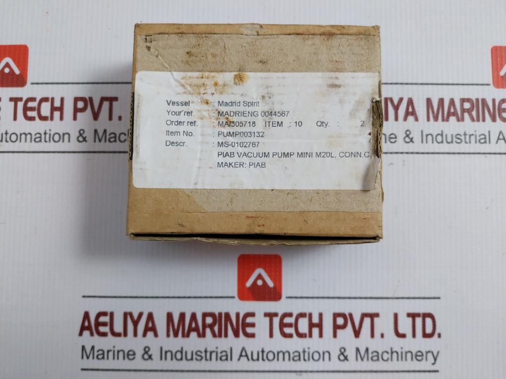 Conn. C Nbr Vacuum Pump Mini M20l Piab M20a5-Cn