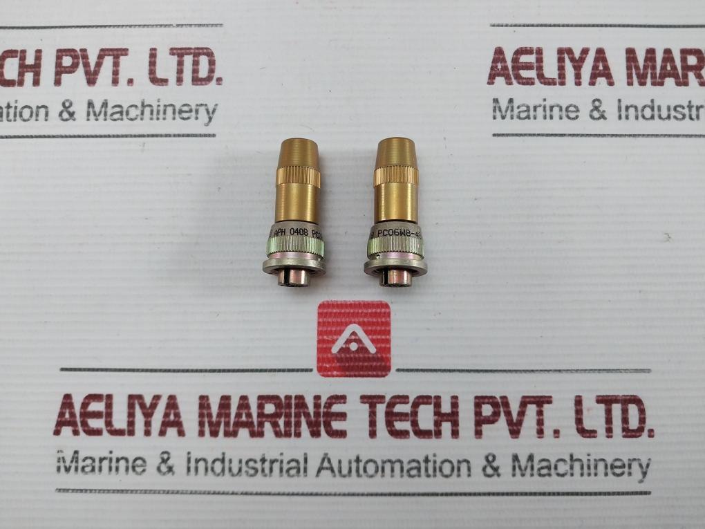 Connector Plug For Triaxial Accelerometer Brand Amphenol Pc06w8-4s