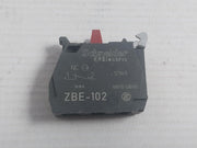 Contact Block By Schneider Electric Zbe-102 Ac15: 240v 3a - 50 Gm