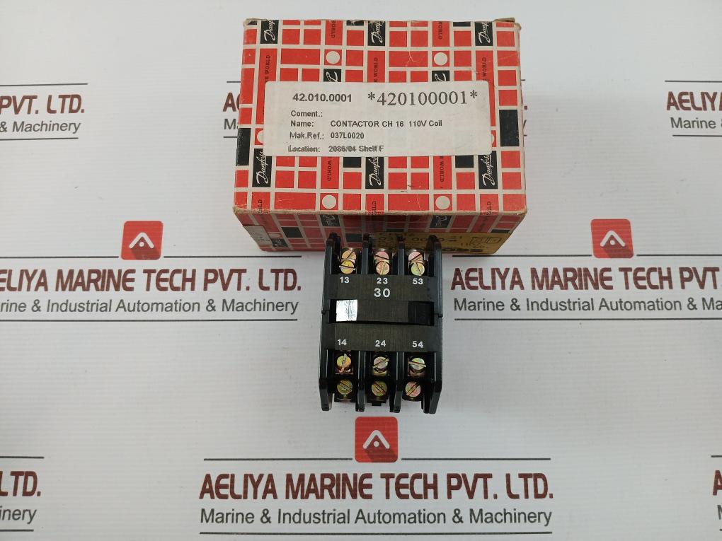 Contactor-110V-Coil-6A-600Vac-42-010-0001-Danfoss-CH16-210276-1