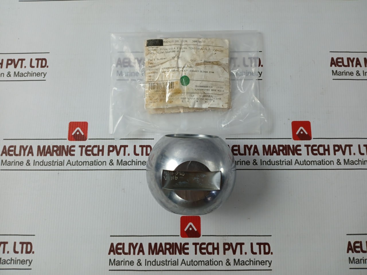 Control Flow Wm-931 Ball Valve For Riser Tensioner Component