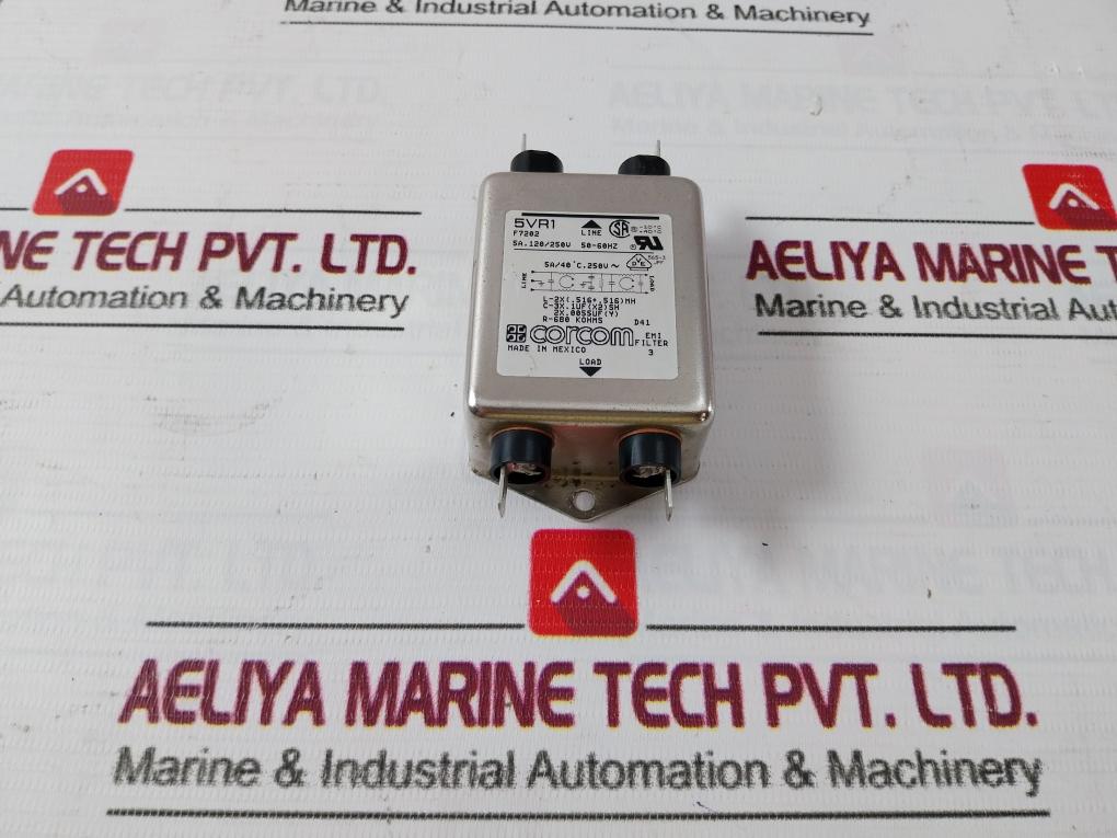 Corcom 5Vr1 Emi Filter 120/250V 50-60Hz 5A R-680 Kohms