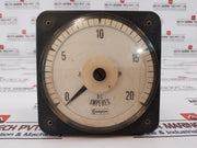 Crompton 0-20 Dc Amp Analog Amperes Meter