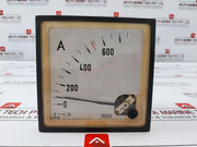 Crompton 0-750A Current Meter 750/5A Industrial Grade Model Q2174