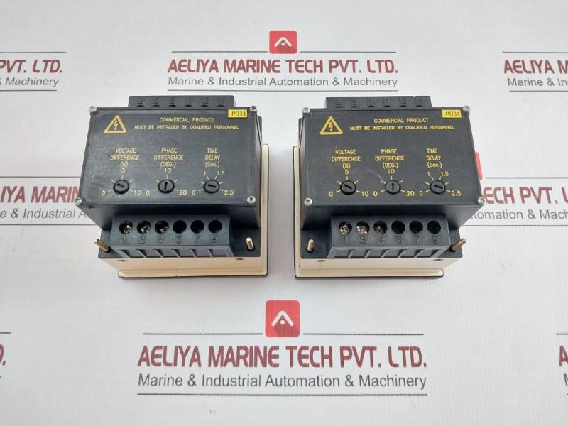 Crompton Input: 110-120v Ac 40-65 Hertz Synchro Check Relay 244-14hg-Pobx-Fq-Sn