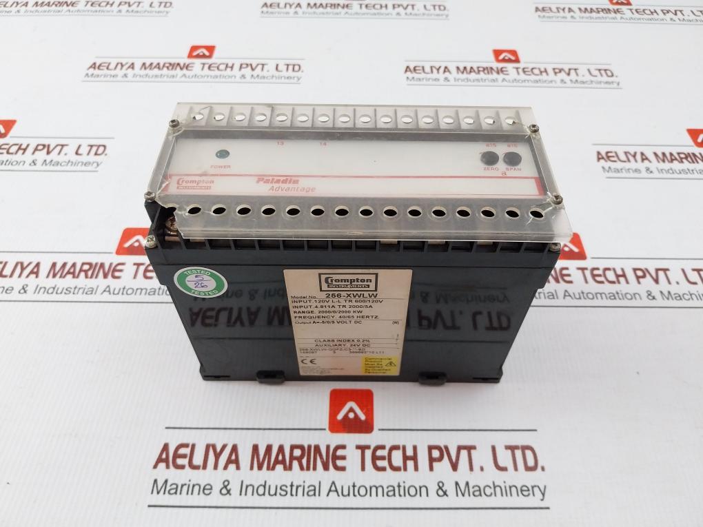 Crompton Power Transducer 120v 40/65hz 256-Xwlw-Qqfz-C3 Bd