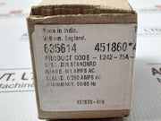 Crompton Instruments E242-75A-g-la-rl-c7 Analog Ac Panel Ammeter 0/1 Amps Ac