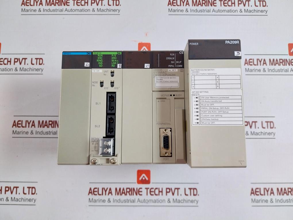 Cs1w-Clk13, Cs1g-Cpu42h, Cs1g-Cpu42h Plc Controller Unit Assy By Omron Cs1w-Sp001