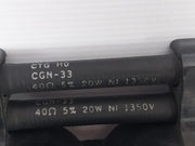 Ctg8638 Fuse Block Assembly Cg33 40K 10% 20W, 1350 Volts 40Ω