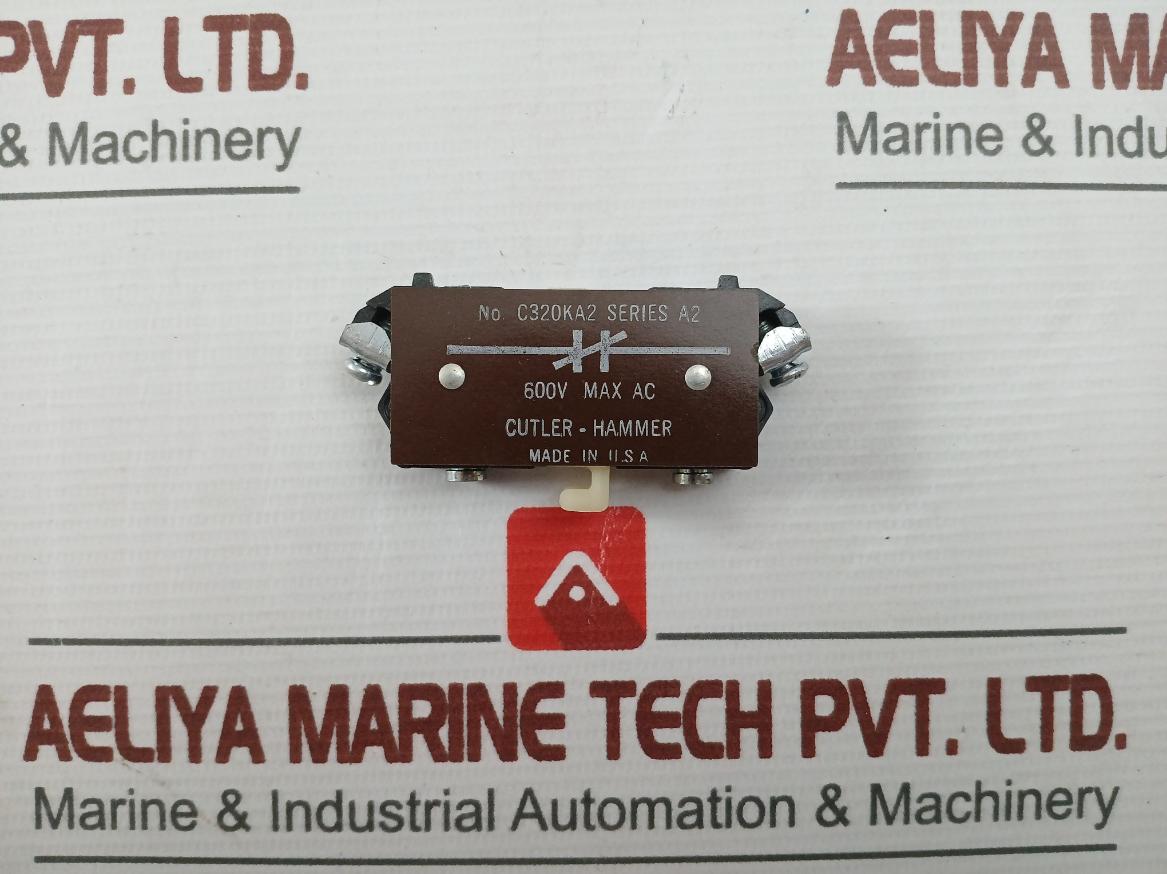 Cutler-Hammer 600v Max Ac Auxiliary Contact Block C320KA2