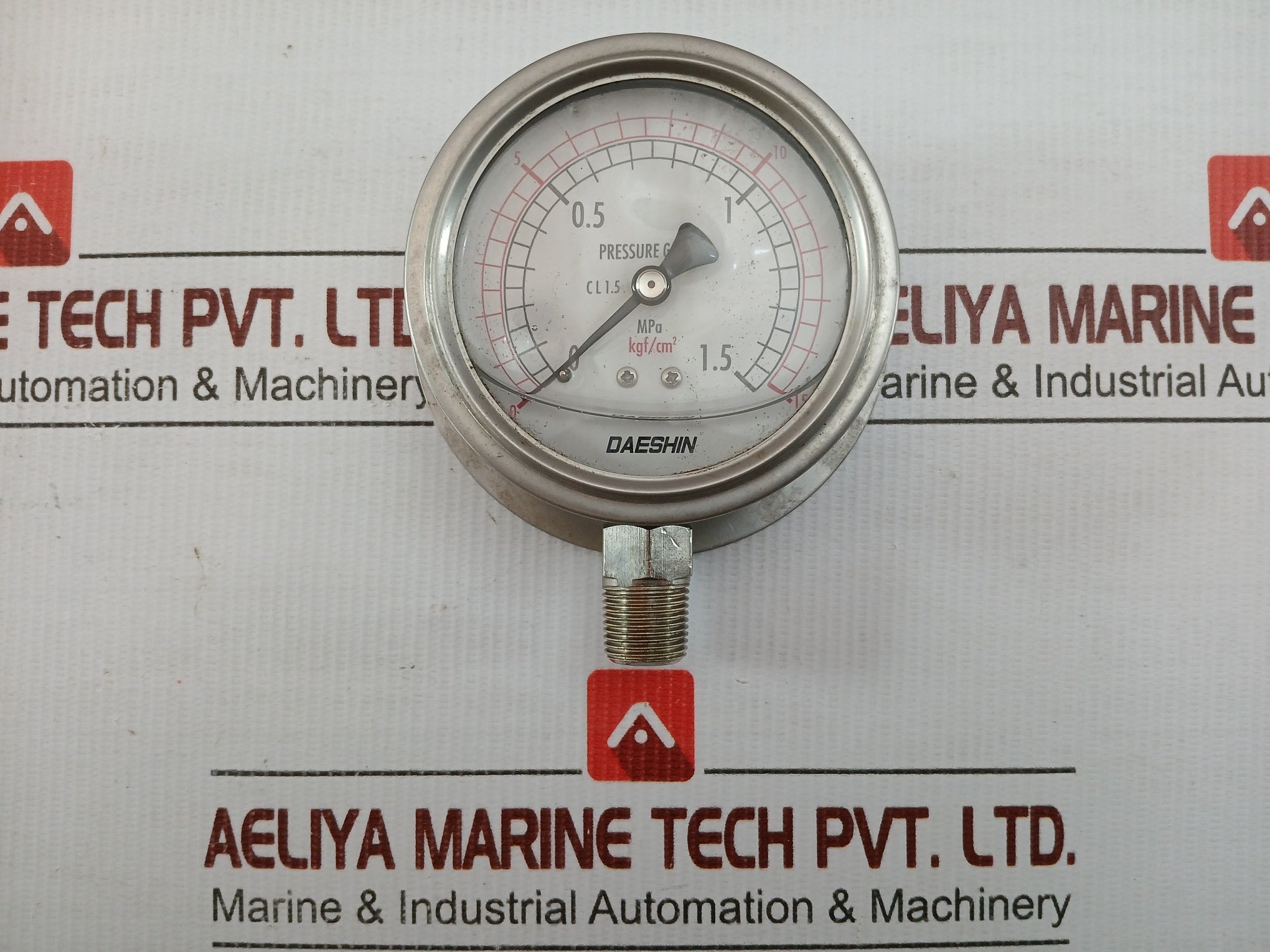 Daeshin 0-15 Kgf/Cm2,0-1.5 Mpa Pressure Gauge