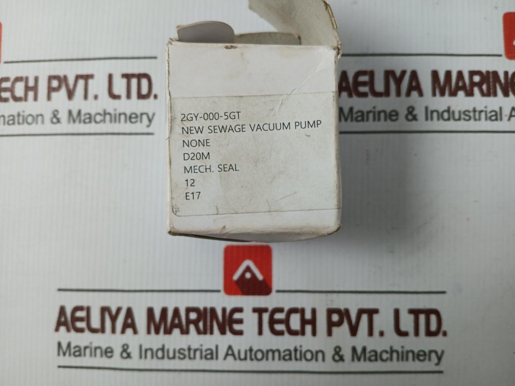 Daewon 12 Mechanical Seal For Sewage Vacuum Pump Set 2Gy-000-5Gt