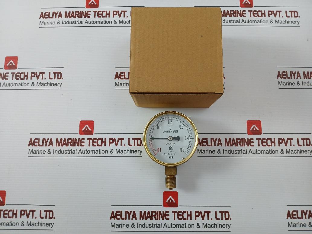 Daiichi Keiki 15-c09064 Compound Gauge -0.1 To 0.5 Mpa