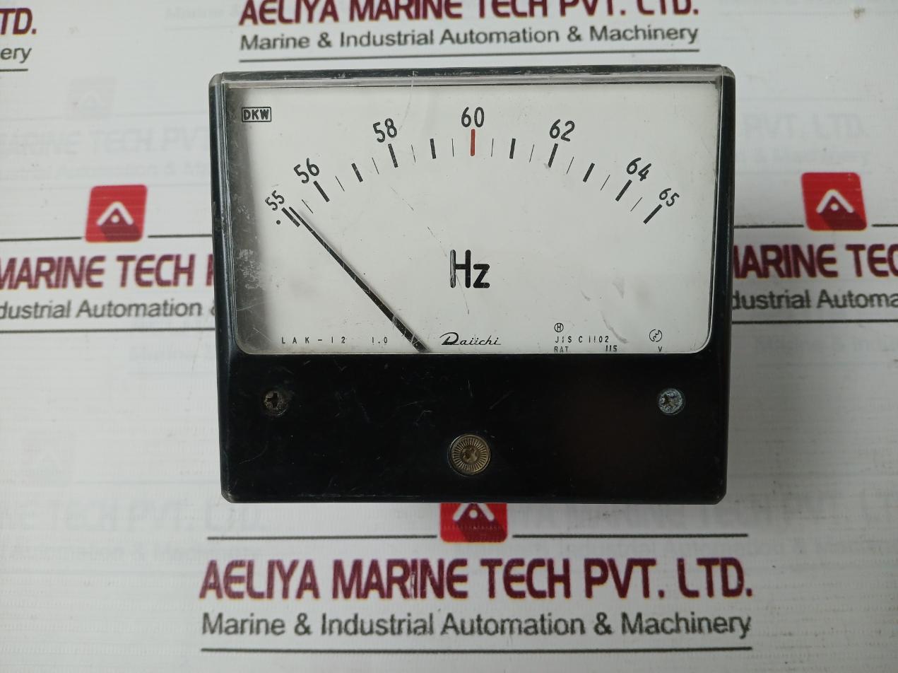 Daiichi Lak-12 Frequency Meter Rat.115V 55-65Hz
