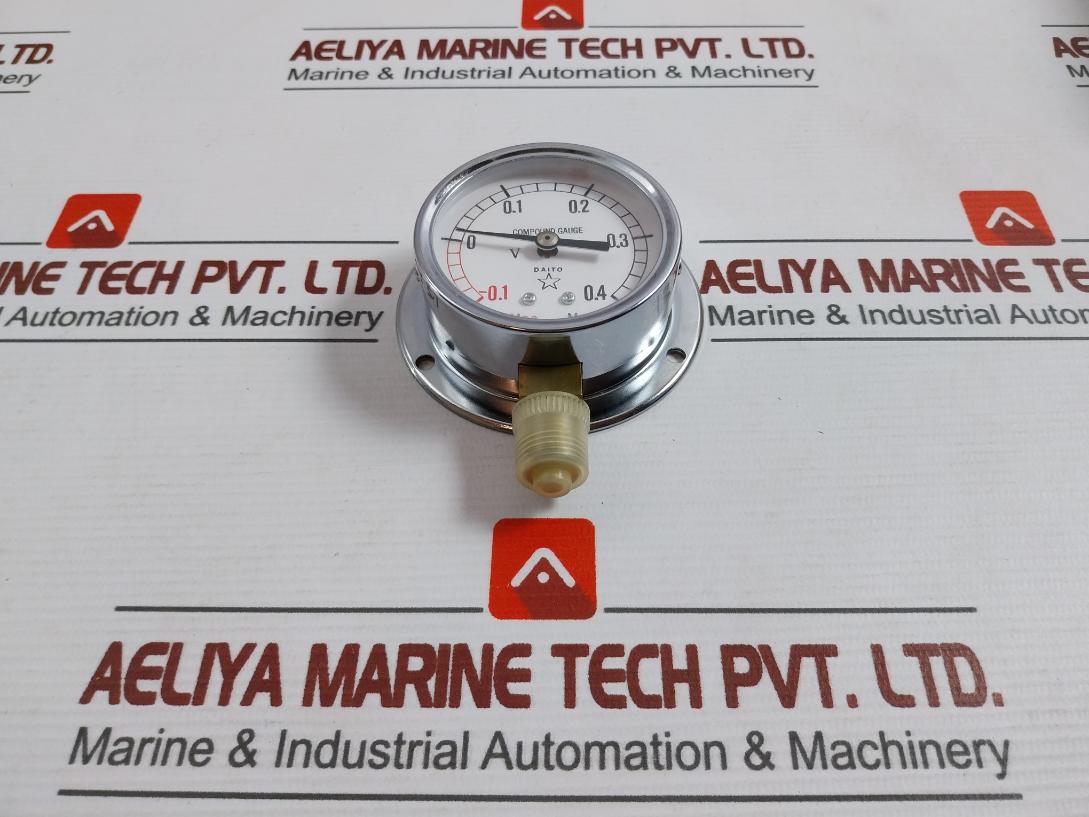 Daito -0.1 To 0.4 Mpa Compound Pressure Gauge