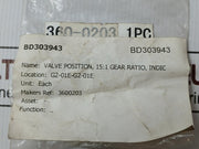 Damcos 3600203 15:1 Gear Ratio Valve Position Indicator (Vpi)