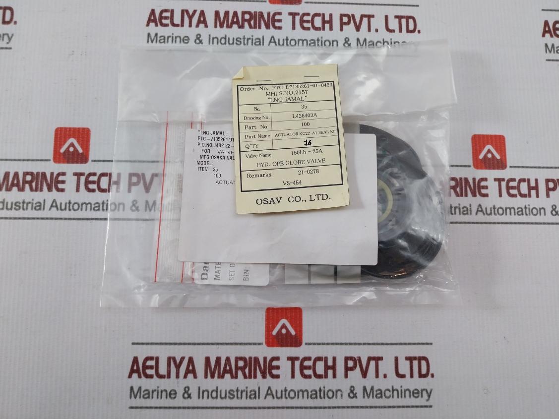 Damcos 219-0200 Actuator Seal Kit L426403A 150Lb-25A