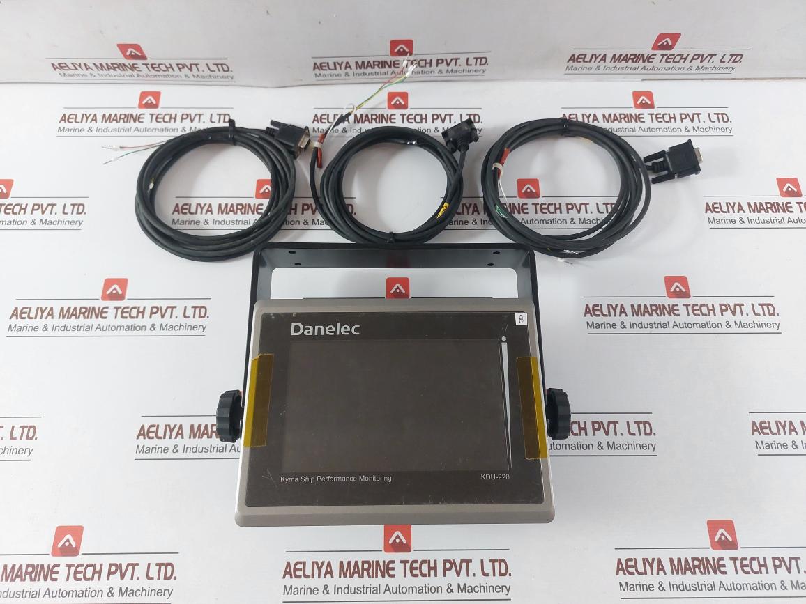 Danelec-9-36V-Dc-7-Ship-Performance-Monitoring-Display-Unit-W-Cable-KDU-220-210256-B-1