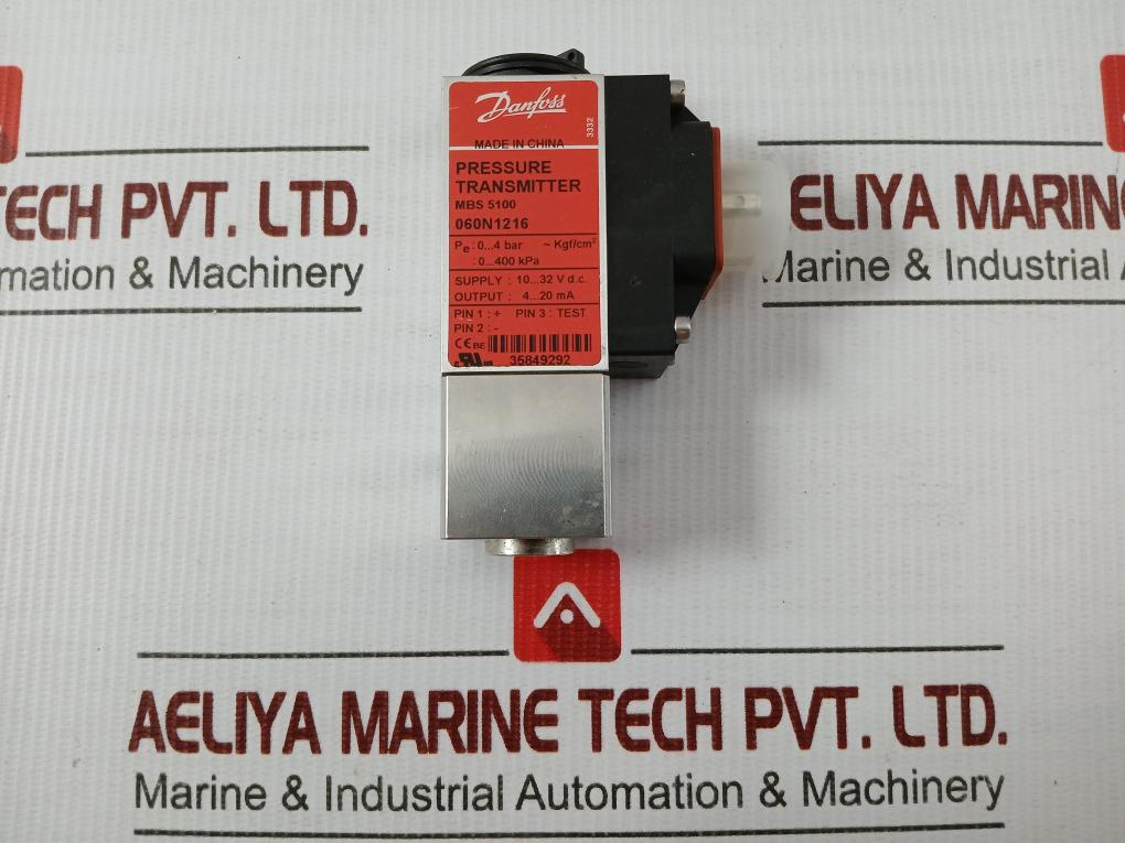 Danfoss Pressure Transmitter 0-4 Bar/10-32vdc, Mbs 5100
