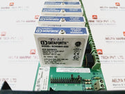 Dataforth Scmpb01 Channel Analog I/O Backpanel W/ 15 I/O Plcs Scm5B41,Scm5B32,Scm5B31,Scm5B47 Power Supply