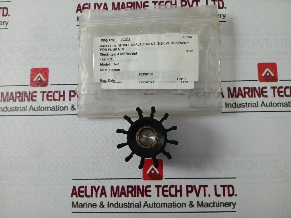 Dayton 3Acc2 Nitrile Impeller Sleeve Assembly