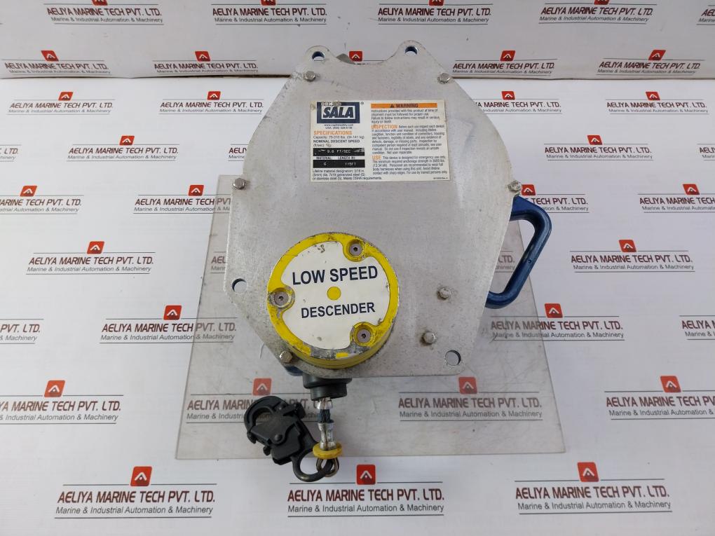 Dbi Sala 3303000 Sealed Blok Descender Rev: C 115Ft 75-310 Lbs 9.6 Ft/Sec