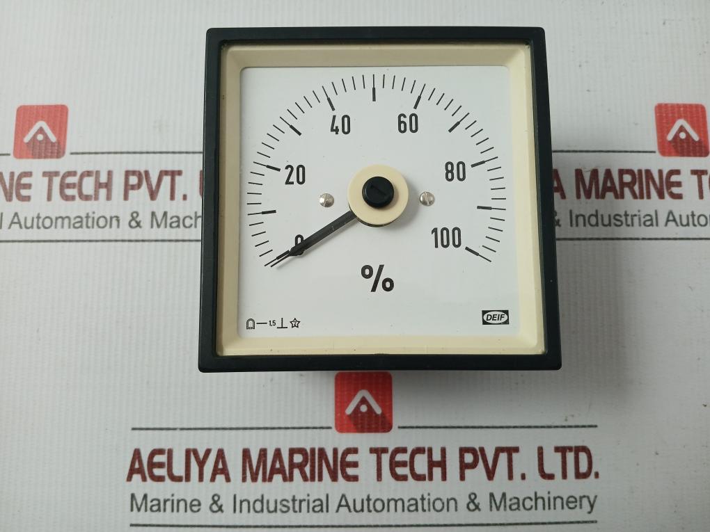 Deif 0-100% - 260 Gm Analog Tachometer/Rpm Meter