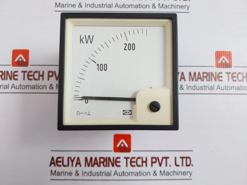 Deif Analog Wattmeter 0-200 Kw Part No. Dq96-X