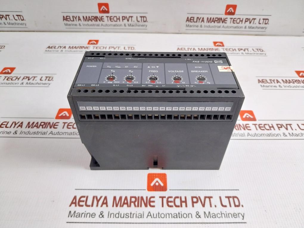 Synchronisation & Circuit Breaker 440v Ac 60hz By Deif Fas-113dg - Used