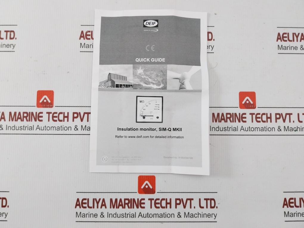 New Insulation Monitor Sim-Q Mkii 230v Ac By Deif - 1Ma