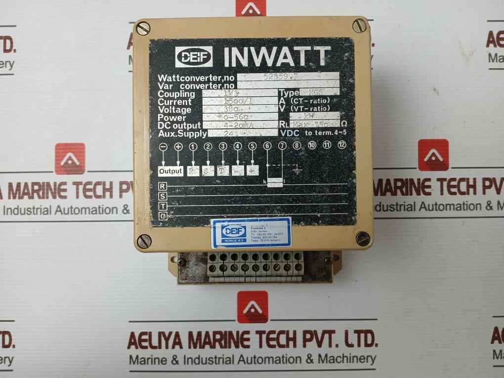 Watt Converter Voltage - 380V Power - 0-560 Kw Ngs Brand Deif