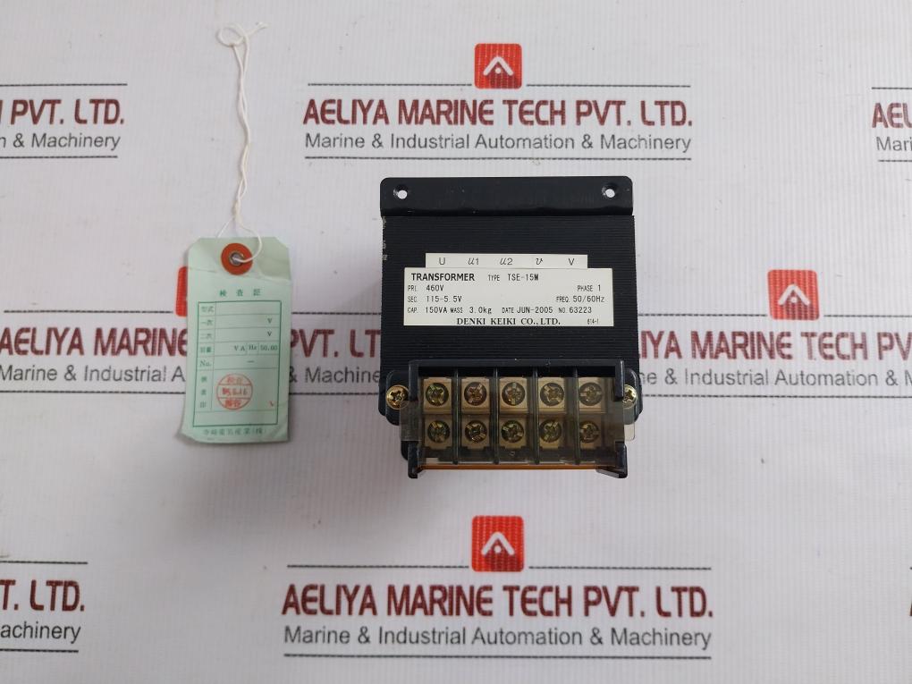Denki-Keiki-50-60Hz-460V-Transformer-Tse-15M-208922-1