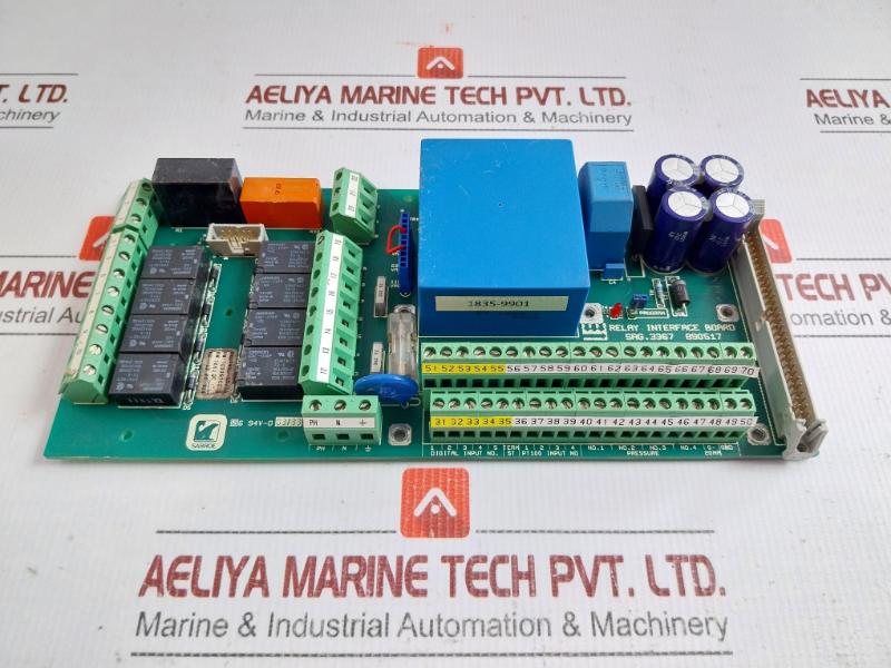 Digital Input No Pt100 Relay Interface Board 20ma Sabroe Sag. 3367 890517
