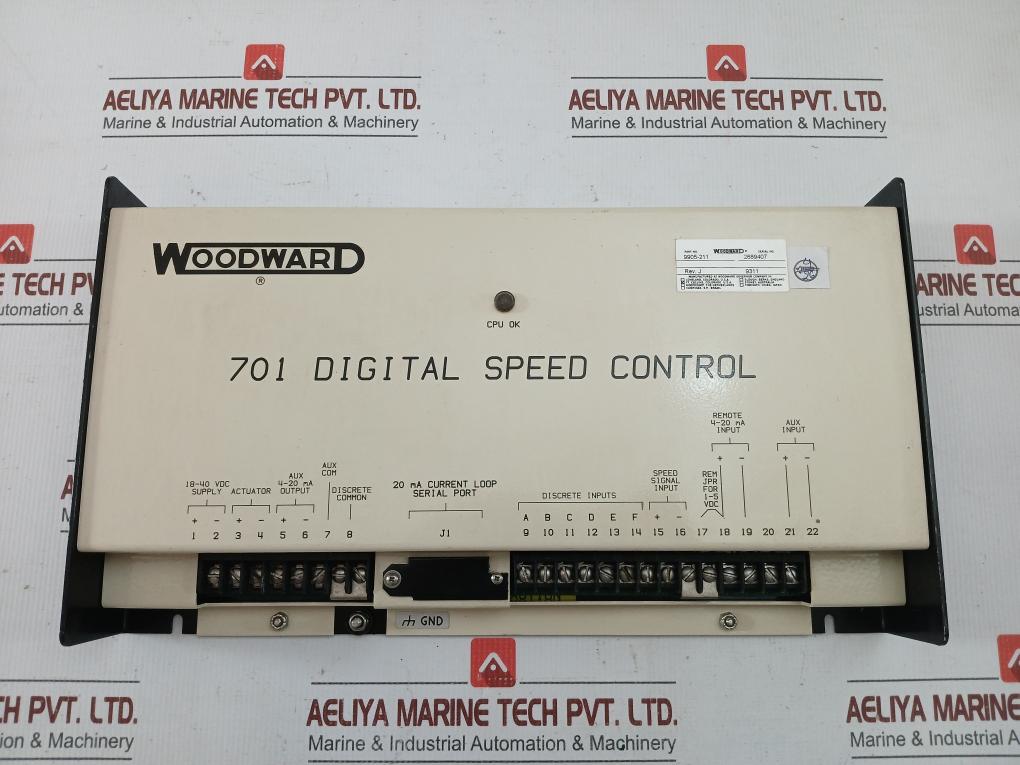 Digital Speed Control Module 9905-211 701 18-40vdc By Woodward