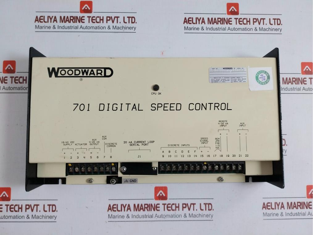 Digital Speed Control Module Input 4-20 Ma  9905-211 C By Woodward 701
