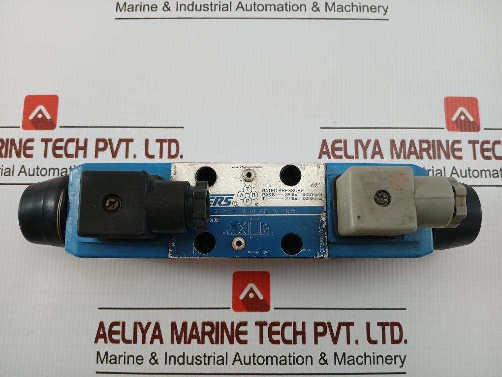 Directional Control Valve Part No. Dg4v 3 2n H M U1 D6 60 En38 Vickers