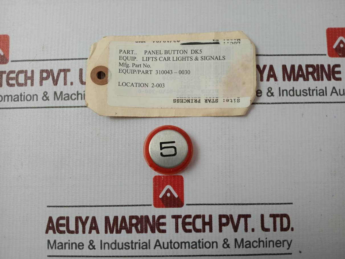 Dk5 310043-0030 Elevator Panel Button