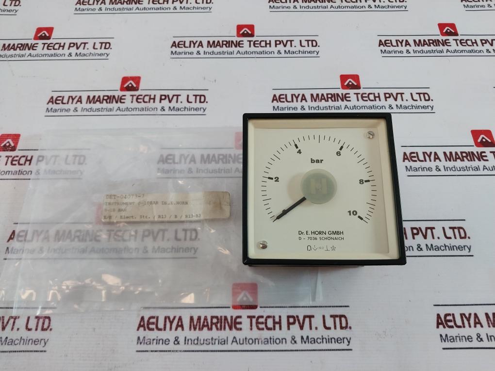 Dr. E. Horn Ea 96X96.2 S Speed Indicator Instrument 0-10 Bar